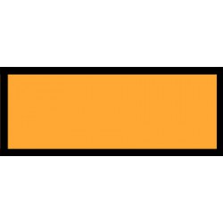 Oranje rechthoekige sticker